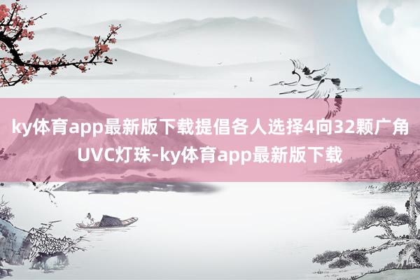 ky体育app最新版下载提倡各人选择4向32颗广角UVC灯珠-ky体育app最新版下载
