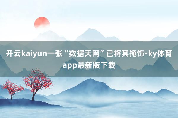 开云kaiyun一张“数据天网”已将其掩饰-ky体育app最新版下载