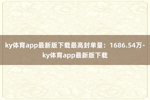 ky体育app最新版下载最高封单量：1686.54万-ky体育app最新版下载